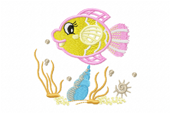 Download Fish Embroidery Design - Embroidery design Collection