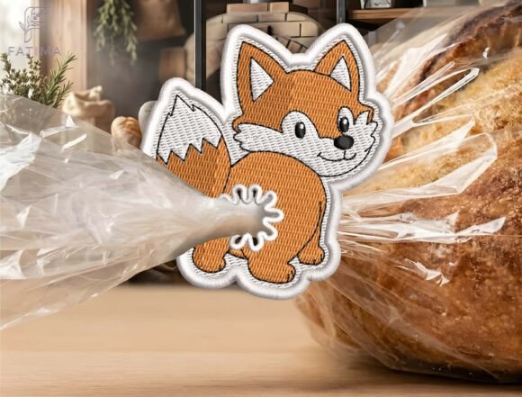Download Cute Fox Bag Tie Embroidery Design - Embroidery design Collection