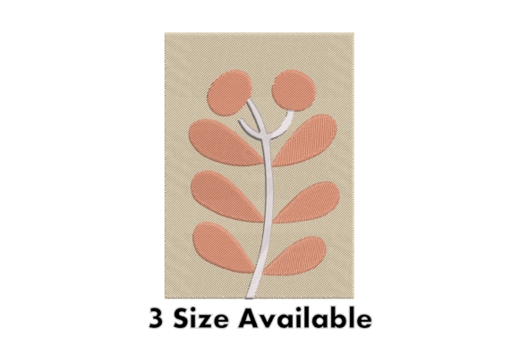 Download Minimal Leaf Plant Embroidery Design - Embroidery design Collection