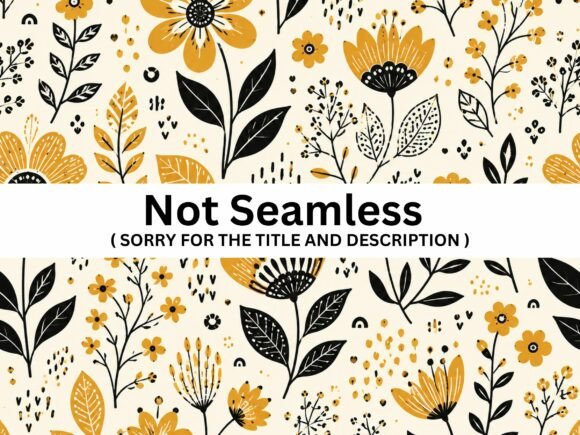 Download Mustard Botanical Folk Art Pattern - Star Collection