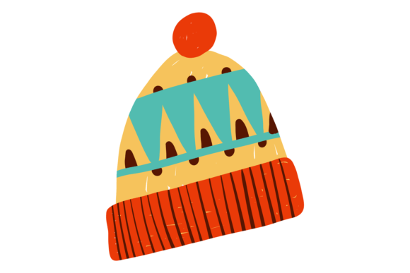 Download Winter Hat Icon. Cute Patterned Color Wo - Premium Resources