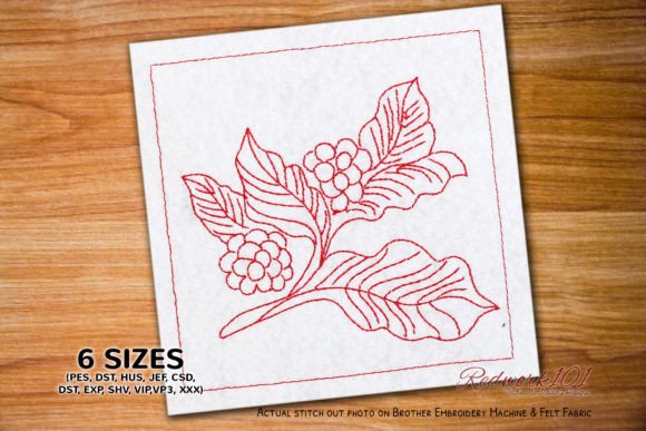 Download Coffee Plant Embroidery Design - Embroidery design Collection