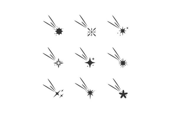 Download Falling Star Icon Different Shape Design - Star Collection